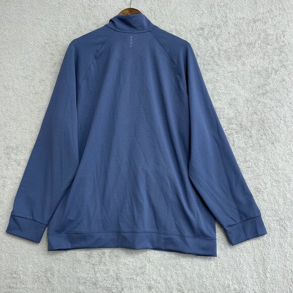 NEW Bench Urbanwear Men's XL Quick Drying Active Sweatshirt Blue Full Zip - Picture 3 of 8